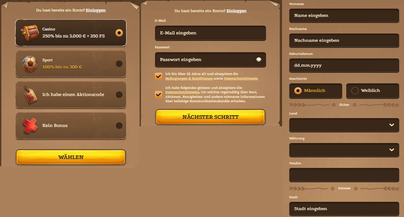 Lizaro Casino Registrierung